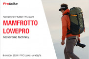 Prezentácia produktov značiek Manfrotto a Lowepro