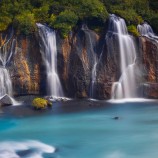 Lávový vodopád (Hraunfossar)