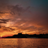 Sunset Over The Danube