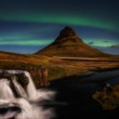 Aurora bolearis, Kirkjufell, Island