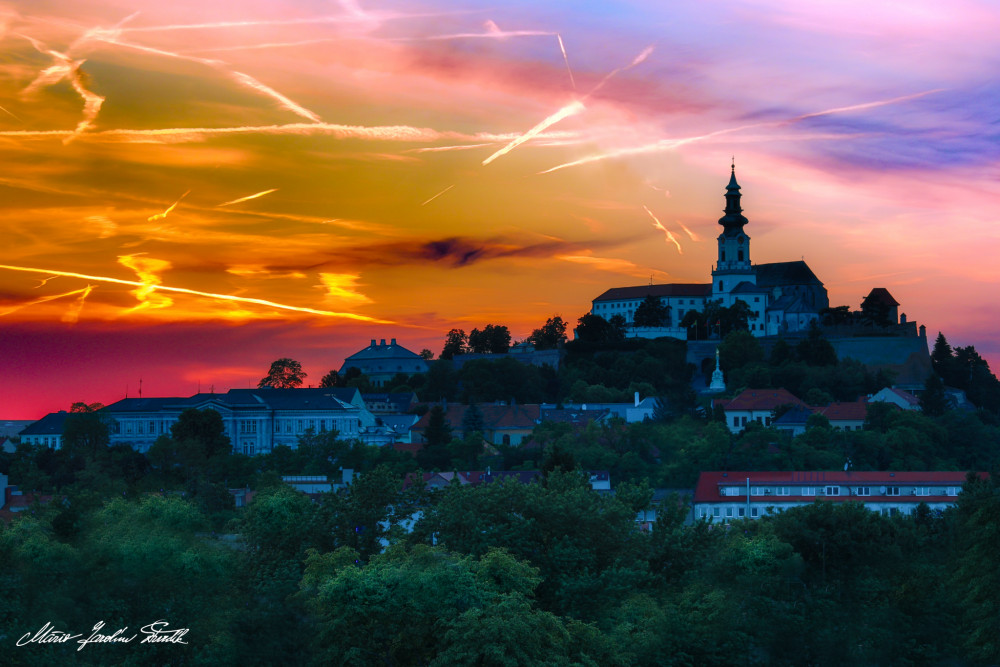 Západ nad Nitrou