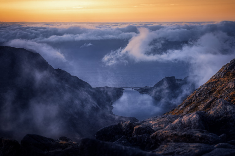 Pohľad z Munken Nordtop