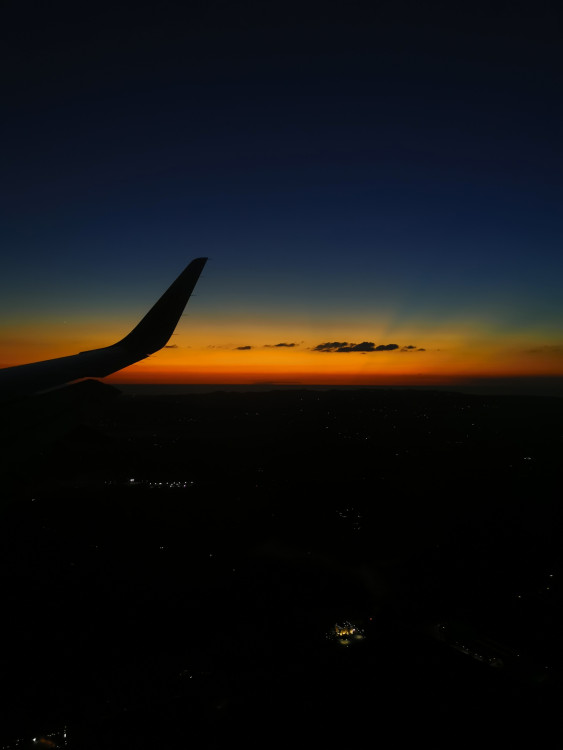 Sunset flight