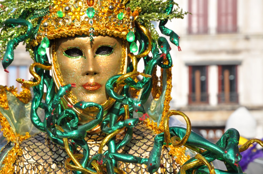 Karnevalová maska-Benátky