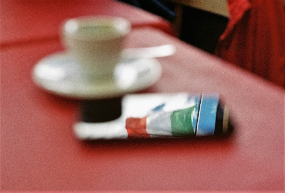 coffee with flag