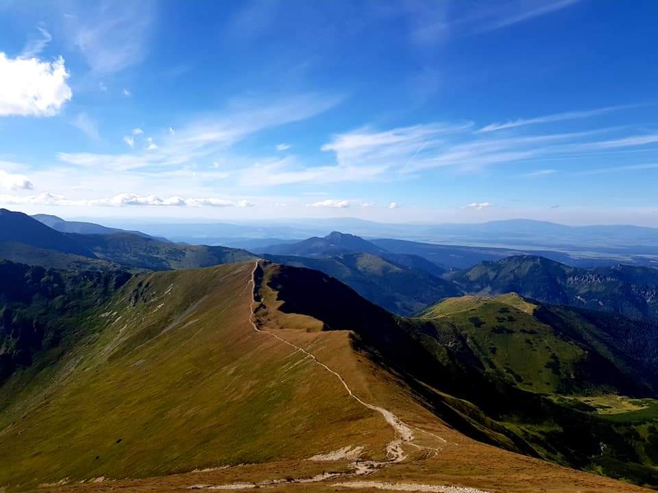 Západné Tatry, cestou z Jakubiny na Klin