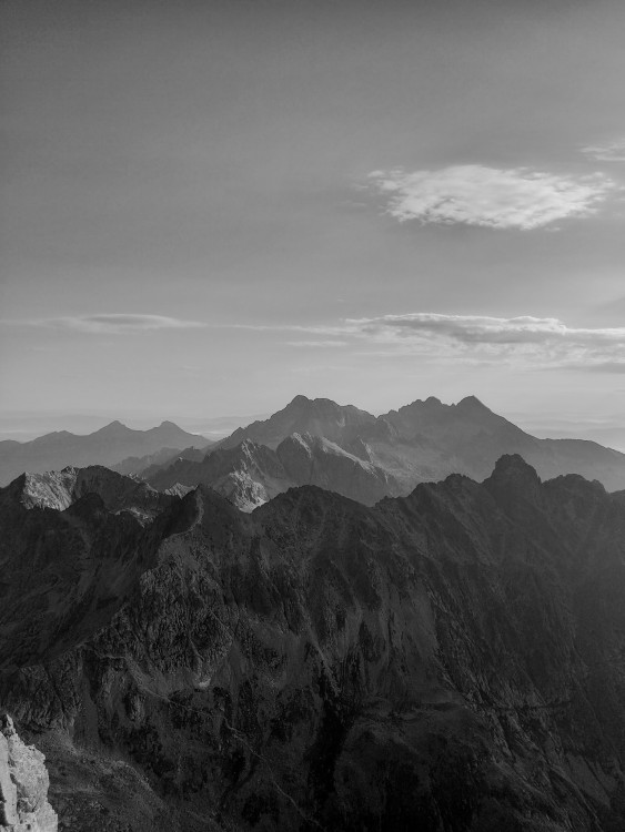 Výhľad z najvyššieho bodu Slovenska