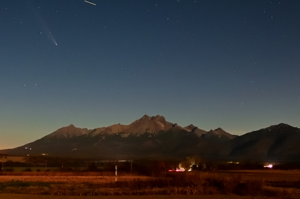 Vysoké Tatry a jej veličenstvo kométa