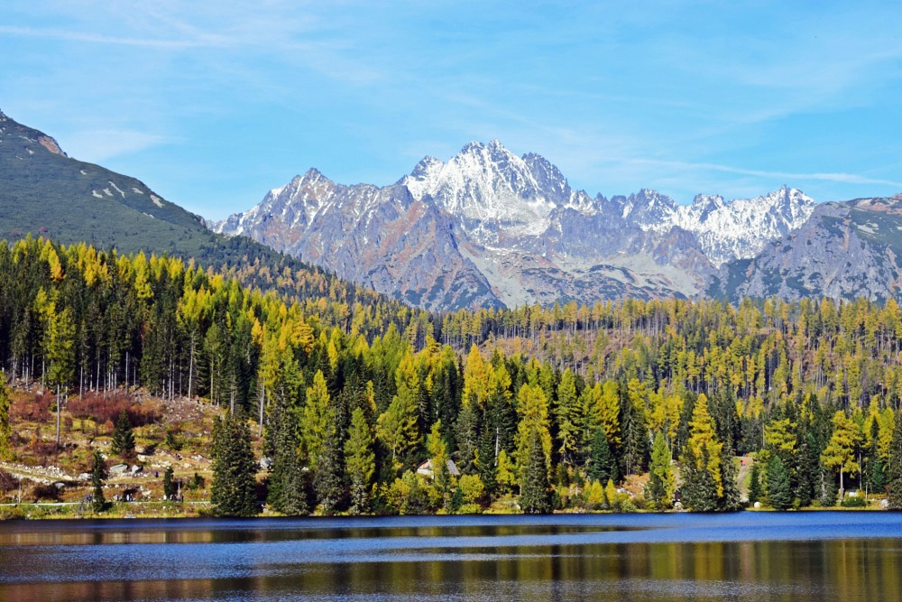 Štrbské pleso na jeseň