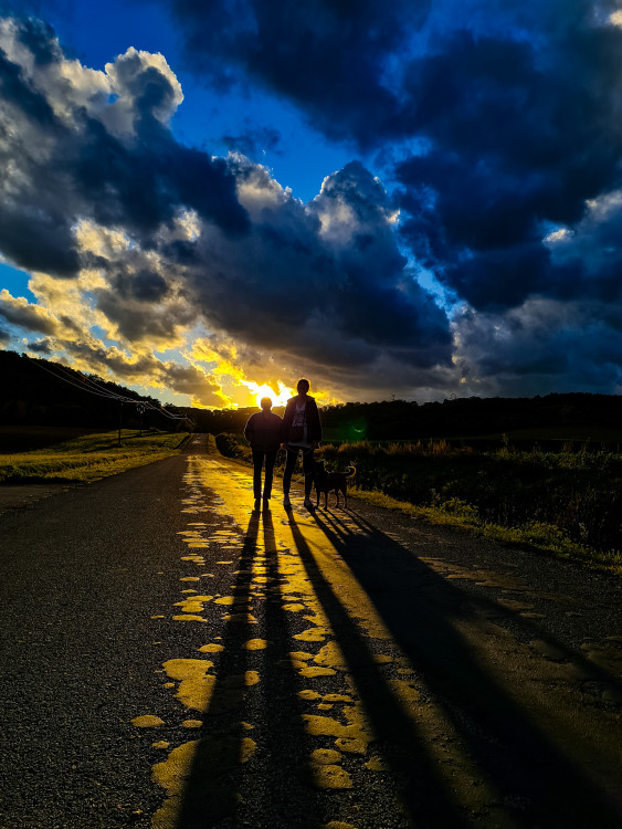 Trio and Sunset